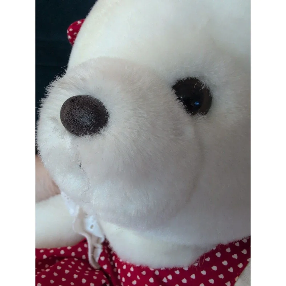 Rare Playful Pals Made Expressly for Mervyn's White Teddy Bear Plush Stuffed VTG
